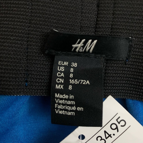 H&M Blue Circle Skirt with Paperbag Ruffle Waist - Picture 3 of 4